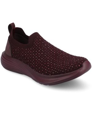 Journee Collection Linnea Embellished Slip On Sneakers - Red