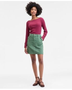 On 34th Corduroy Mini Skirt - Red