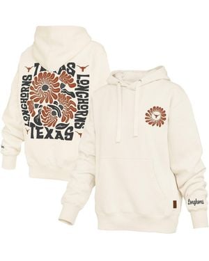 Pressbox Texas Longhorns Elena Janise Hoodie - Natural