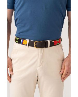 Koy Clothing Maasai Beaded Belt - Blue