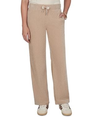 Ruby Rd. Petite Corduroy Wide-leg Drawstring Pants - Natural