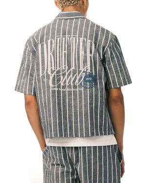 Buffalo David Bitton Scott Camp Collar Shirt - Gray