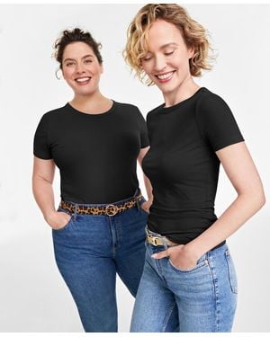 On 34th Ribbed T-shirt - Black