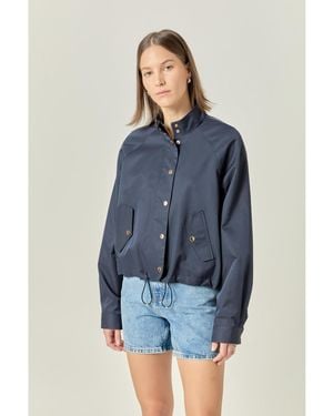 English Factory Lightweight Bomber Jacket - Blue