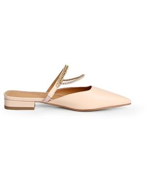 Belle & Bloom On The Go Leather Flat - Natural