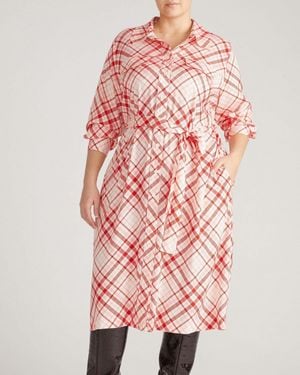 UNIVERSAL STANDARD Plus Size Cooling Stretch Cupro Savannah Dress - Pink