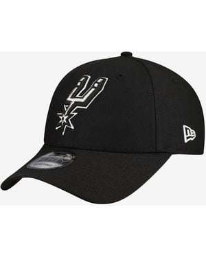 KTZ San Antonio Spurs Team 9forty Adjustable Hat - Black
