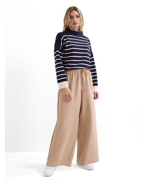 Phase Eight Wide Leg Stripe Detail Skye Pants - Blue