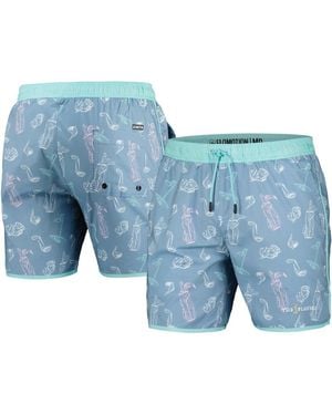 Flomotion The Players Bogey Bag Tri-blend Volleyshorts - Blue