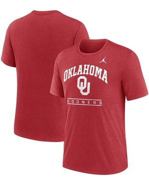 Nike Oklahoma Sooners Arch Over Logo Tri-blend T-shirt - Red