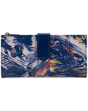 Patricia Nash Nazari Leather Wallet - Blue