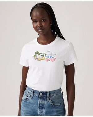 Levi's Perfect Graphic Logo Cotton T-shirt - White
