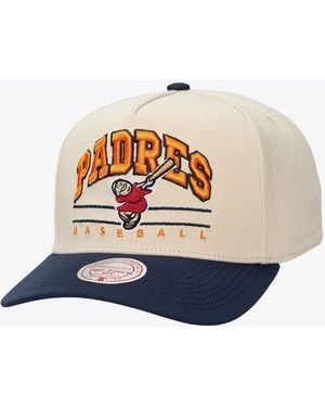 Mitchell & Ness And San Diego Padres Retro Arch Pro Pinch Adjustable Hat - White