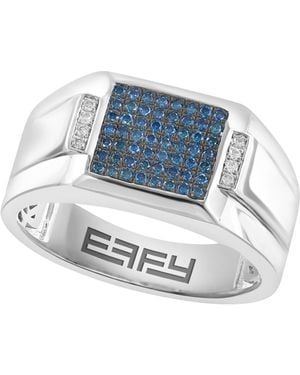 Effy White And Blue Diamond Ring (2/3 Ct. T.w.