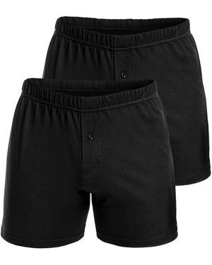 Stanfield's Premium Cotton Knit Boxers - Black