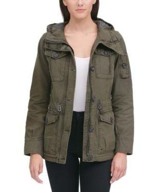 Levi's Levis Hooded Military Jacket - Green