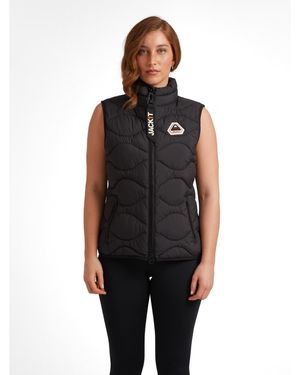 Jacket High Neck Gilet Jacket - Black