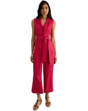 Hobbs Destiny Collared Linen Jumpsuit