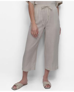DKNY Pull-on Wide-leg Pants - Gray