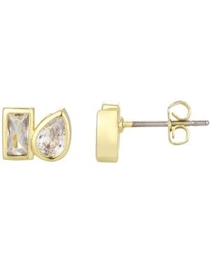 Adornia Cubic Zirconia Opera Earrings - Metallic