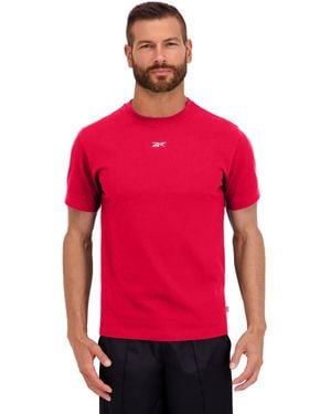 Reebok Crewneck Short Sleeve T-shirt - Red