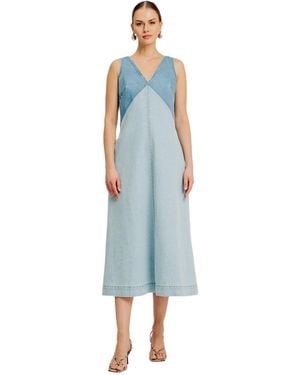 Torn By Ronny Kobo Azura Dress - Blue
