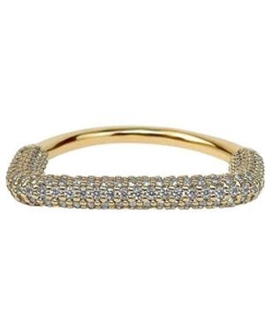 Bearfruit Jewelry Alamoana Dainty Sculpted Ring Trendy Minimalist Statement - White