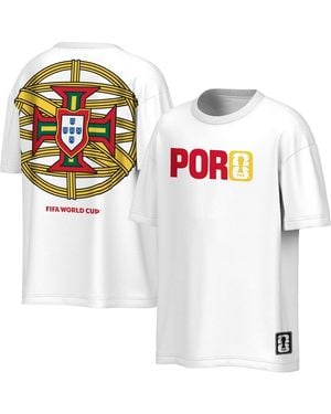 Outerstuff Portugal National Team Fifa World Cup 2026 Livery Oversized 2-hit T-shirt - White