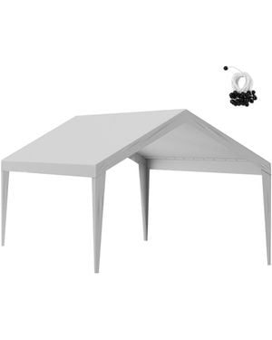 Vevor Carport Replacement Canopy Car Shelter Tent 12x20ft Gray Not Include Frame - White