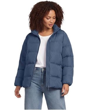 Lands' End Plus Size Warmwise Insulated 37.5 Technology Short Puffer - Blue