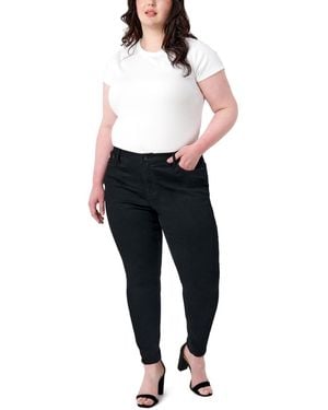 Seven7 Plus Size Bombshell Skinny Jeans - Black