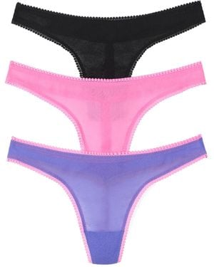 On Gossamer Mesh Hip G 3 Pack Underwear 3512p3 - Purple