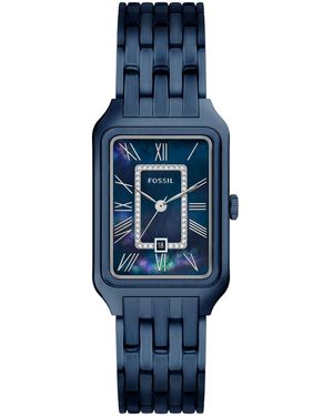 Fossil Raquel Three-hand Navy Stainless Steel Watch - Blue