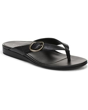 Vionic Grove Thong Sandals - Black