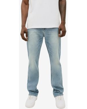 True Religion Ricky Flap Straight Jeans - Blue
