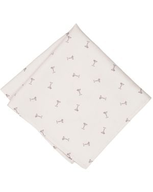 BarIII Viscose Pocket Square - White