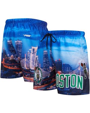 Pro Standard Boston Celtics Cityscape Shorts - Blue