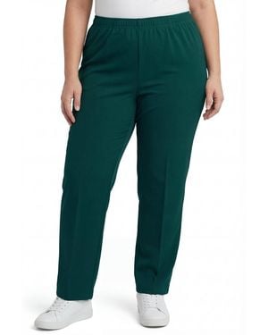 Woman Within Within Tall Knit Hassle-free Pull-on Elastic-waist Pants - Green