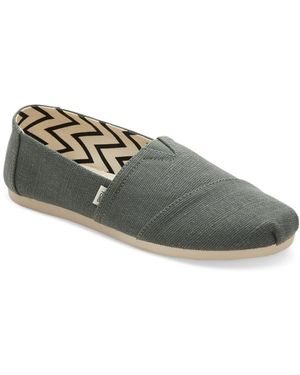 TOMS Alpargata Heritage Slip-on Flats - Green