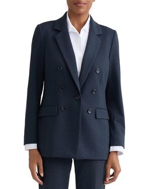 Jones New York Notch Collar Blazer - Blue