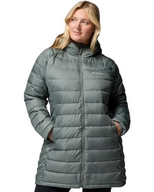 Columbia Plus Size Powder Lite Ii Mid Jacket - Green