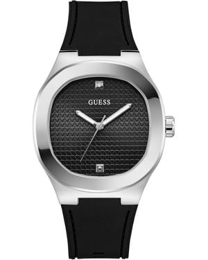 Guess Quartz Silicone Watch 42mm - Gray