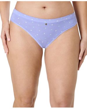 Maidenform Soft Stretch Mid Rise Bikini Panty - Blue