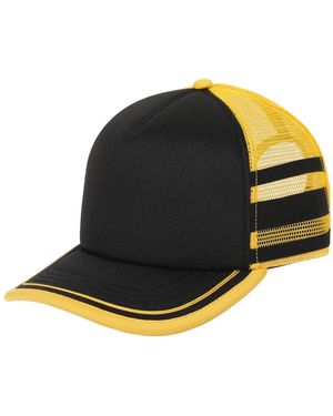 Stranger Things Dustin Henderson Black And Yellow Cosplay Trucker Hat