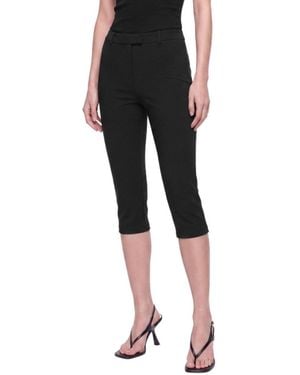 Nocturne Mid-rise Slim Capri Pants - Black