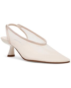Steve Madden Xtra Mesh Slingback Pumps - White