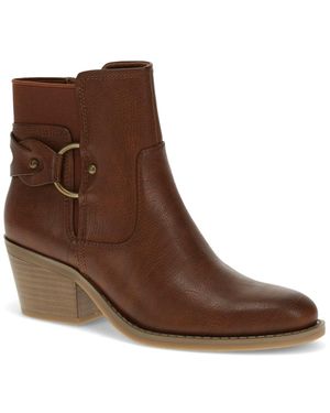 BareTraps Luella Block Heel Booties - Brown