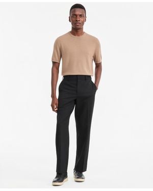Alfani Modern Fit Straight Leg Dress Pants - Black