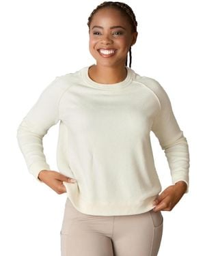 Luxlined Itch-free Merino Wool Crewneck Sweater - White