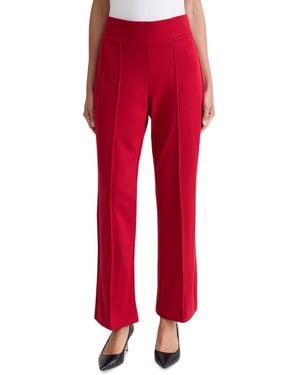 Jones New York Petite Pintuck Straight-leg Pants - Red